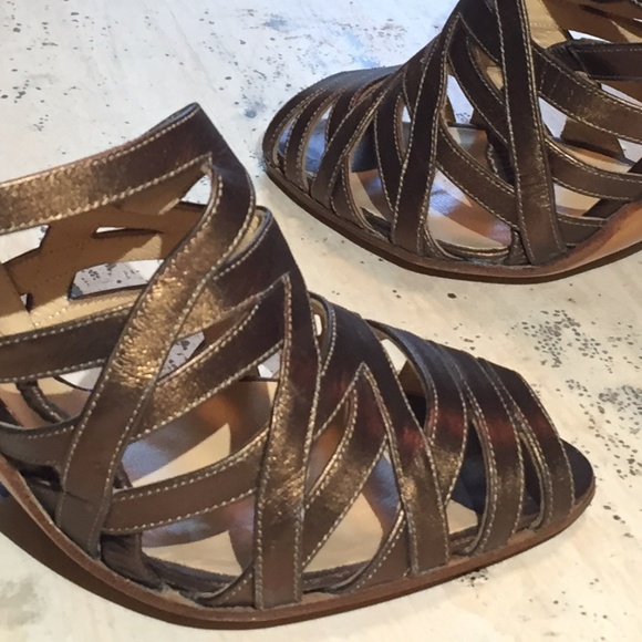 Ombeline Paris Sling Back Heeled Open Toe Sandals - Picture 5 of 8